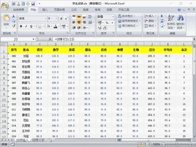 excel成績(jī)表怎么做（用excel做成績(jī)表詳細(xì)操作方法）(4)