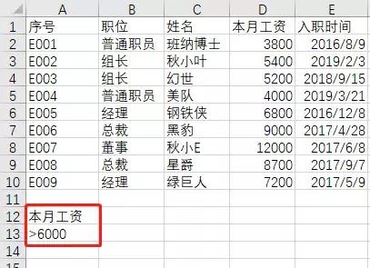 excel篩選功能怎么用（excel的高級(jí)篩選功能及使用技巧）(13)