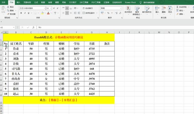 excel分類(lèi)匯總?cè)绾问褂茫ê瘮?shù)公式大全講解和實(shí)例）(2)