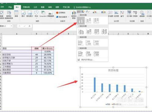 excel柏拉圖制作步驟和方法（excel  怎么做柏拉圖）(3)