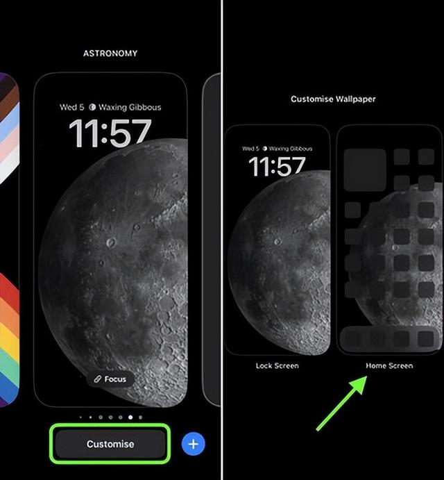 蘋果如何換壁紙（iphone設(shè)置鎖定屏幕和主屏幕壁紙的方法）(2)