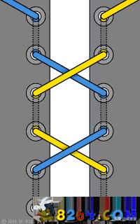 鞋帶的系法圖解詳細(xì)（生活最常見24種鞋帶的系法）(17)