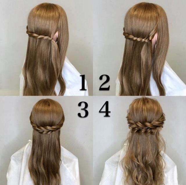 編頭發(fā)的步驟及圖片（適合女生發(fā)型編發(fā)教程）(4)