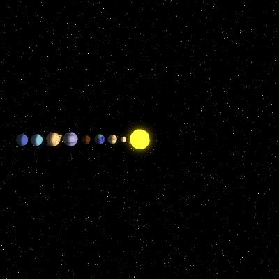 太陽系八大行星示意圖（太陽系八大行星運動軌跡示意圖）(2)